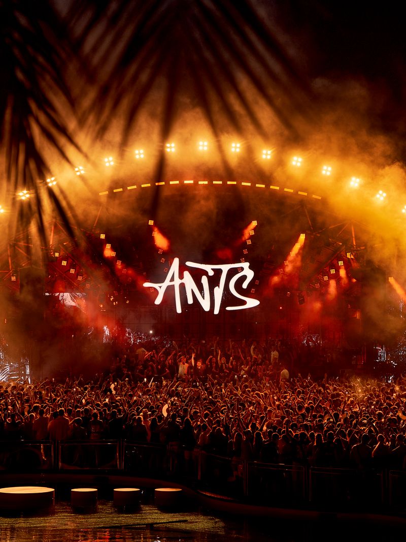 Open-air ANTS dancefloor at Ushuaïa